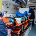 close up of empty stretcher inside ambulance vehic 2023 02 04 00 25 47 utc