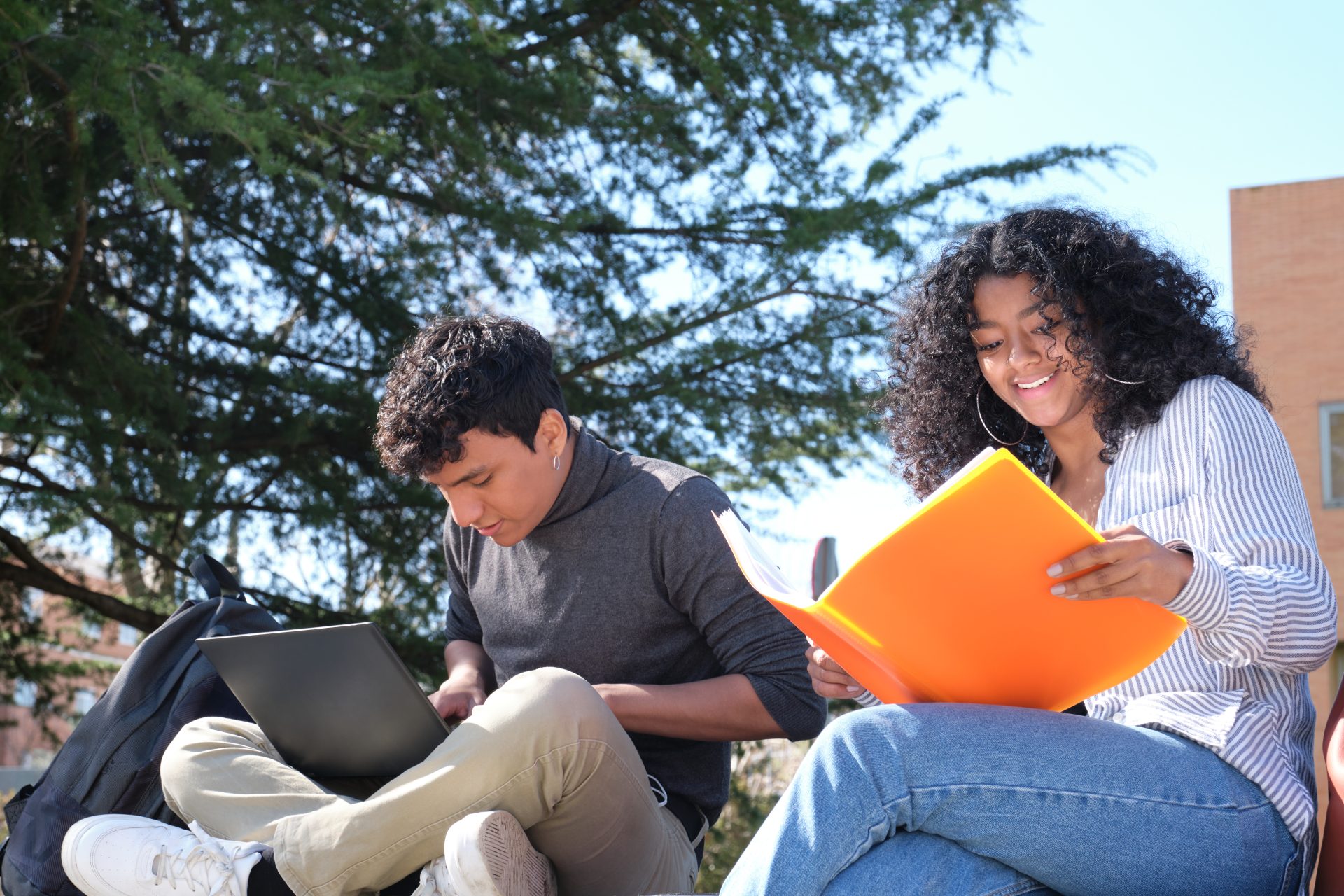 two latin students studying from their lecture not 2022 08 24 09 51 26 utc