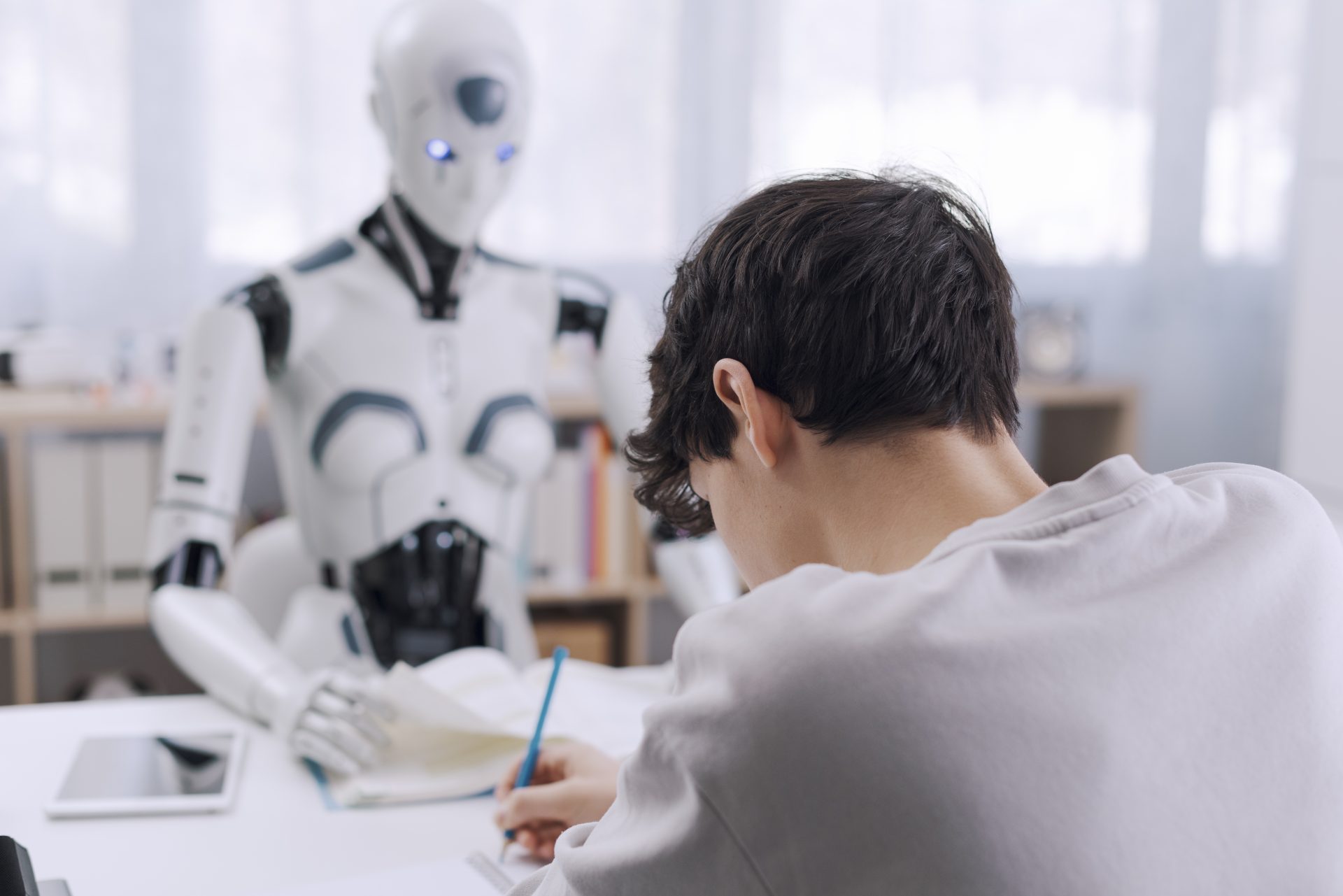 a robot teacher and his student 2023 03 02 23 40 34 utc