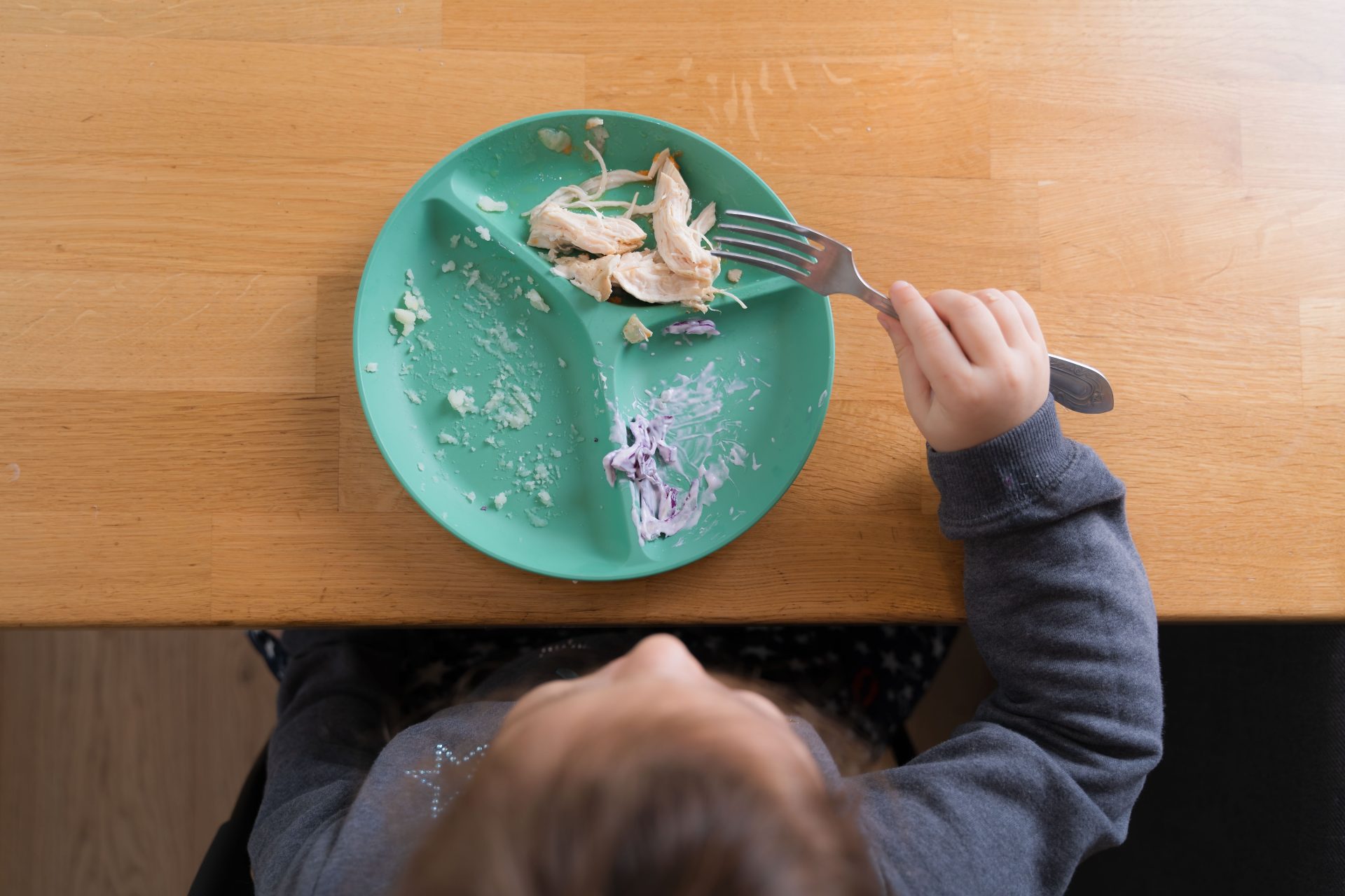 kid eating from divided plate at home 2022 11 10 10 18 51 utc
