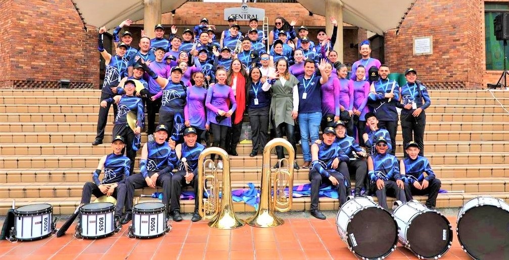 Banda Vivache de Chia embajadora de la musica marcial de Colombia en Brasil2