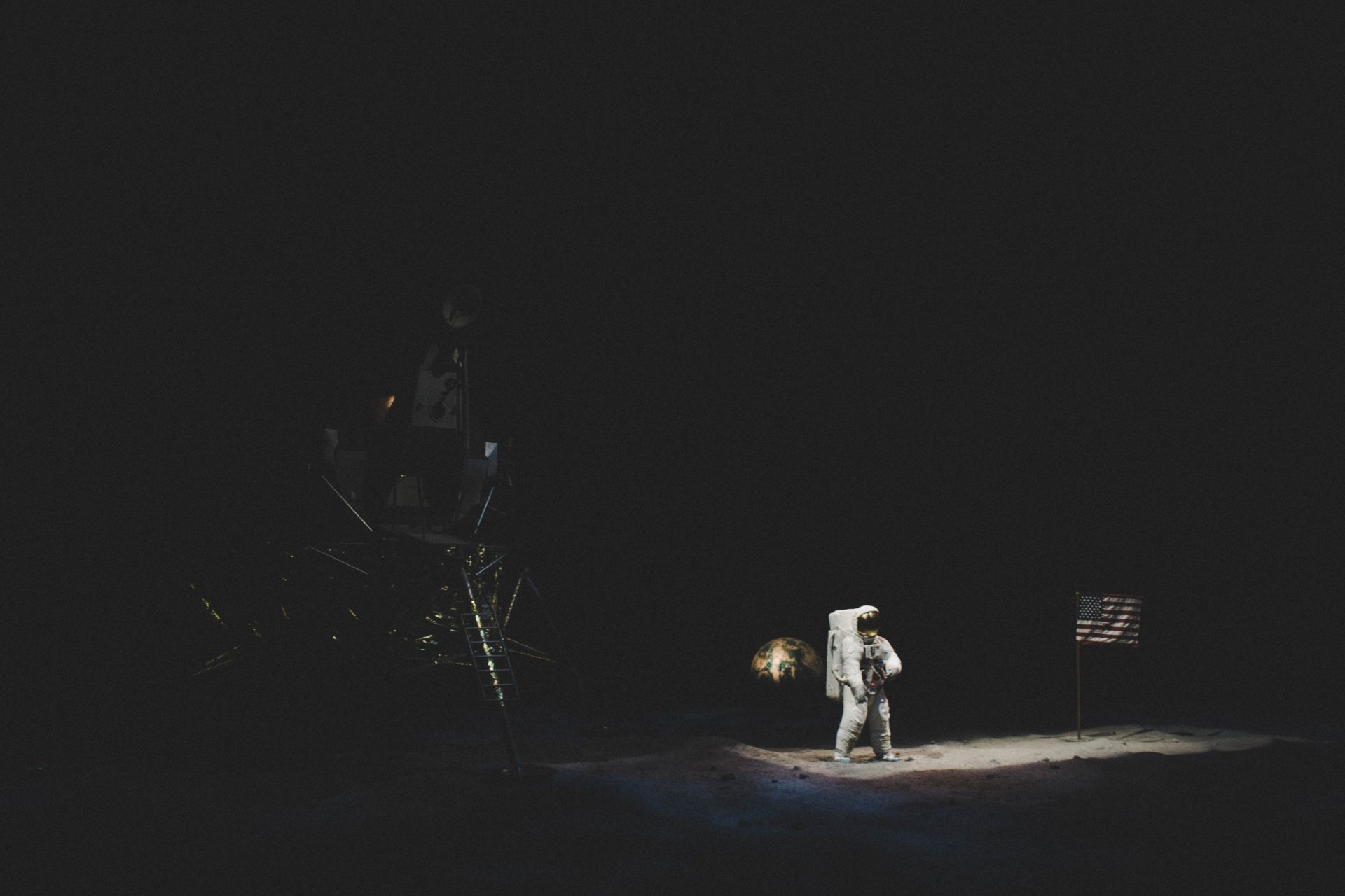 a recreation of the moon landing at nasa museum 2022 12 31 04 55 44 utc