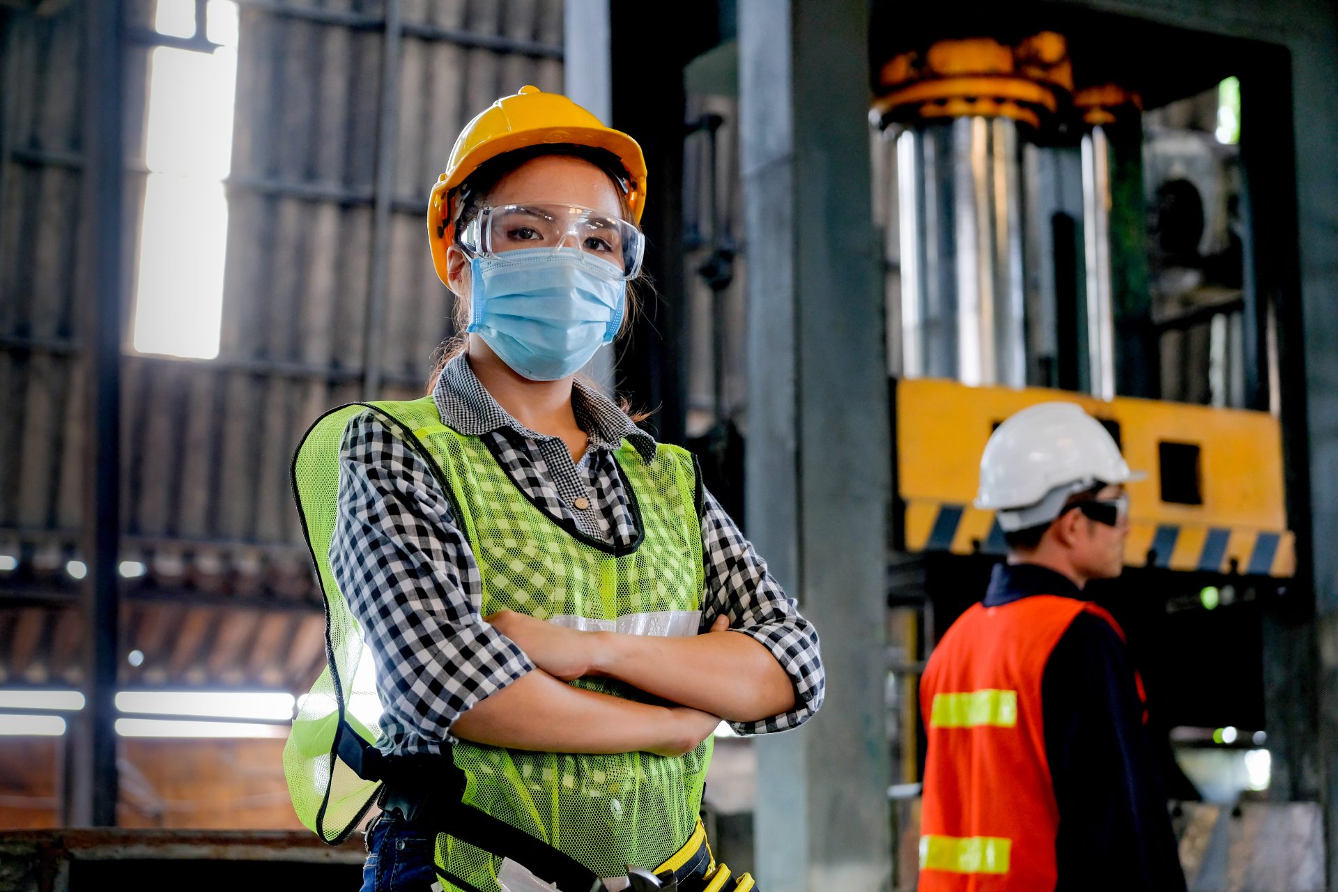 factory woman worker or technician with hygienic m 2022 01 19 00 16 34 utc