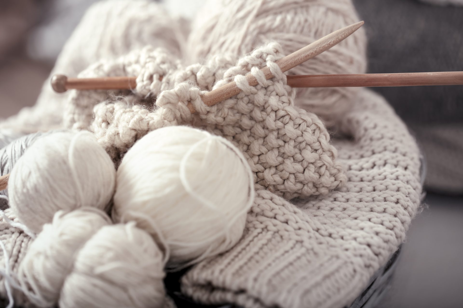the macro concept of knitting wool and needles 2021 08 31 22 51 15 utc