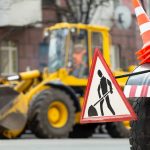 warning street sign on road work site 2022 02 17 20 16 15 utc