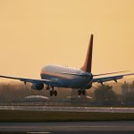 airplane approaching for landing on airport runway 2023 11 15 23 07 08 utc