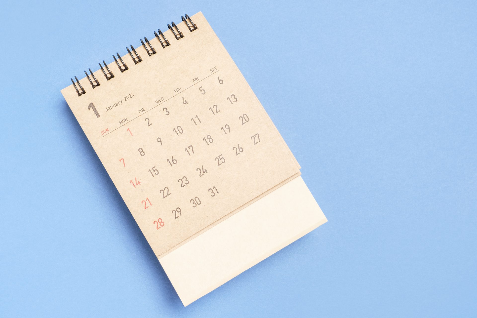 brown calendar for 2024 on blue background close u 2023 07 14 03 04 01 utc