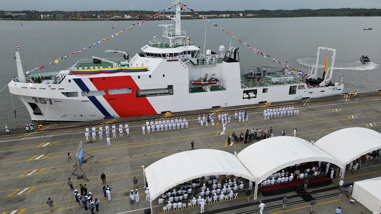 231214 04 Ceremonia zarpe Antartida buque cientifico ARC Simon Bolivar 1280 1280