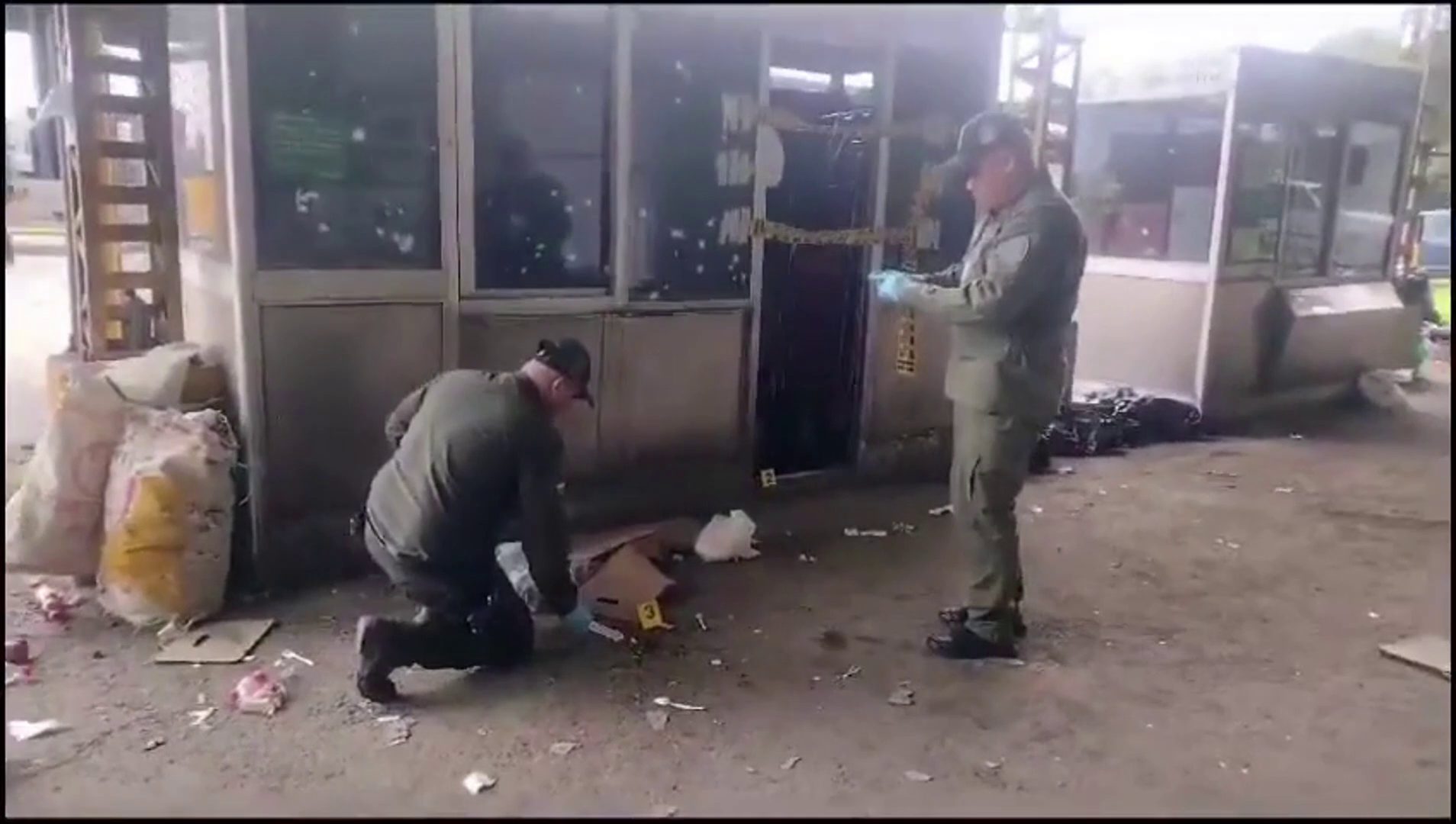 Atentado en peaje del Boqueron Policia de despliega operativo para capturar responsables