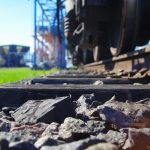 closeup shot of weathered rusty railways with whee 2023 11 27 05 00 22 utc