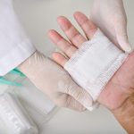 doctor doing wound dressing care and bandaging pat 2023 11 27 05 02 03 utc