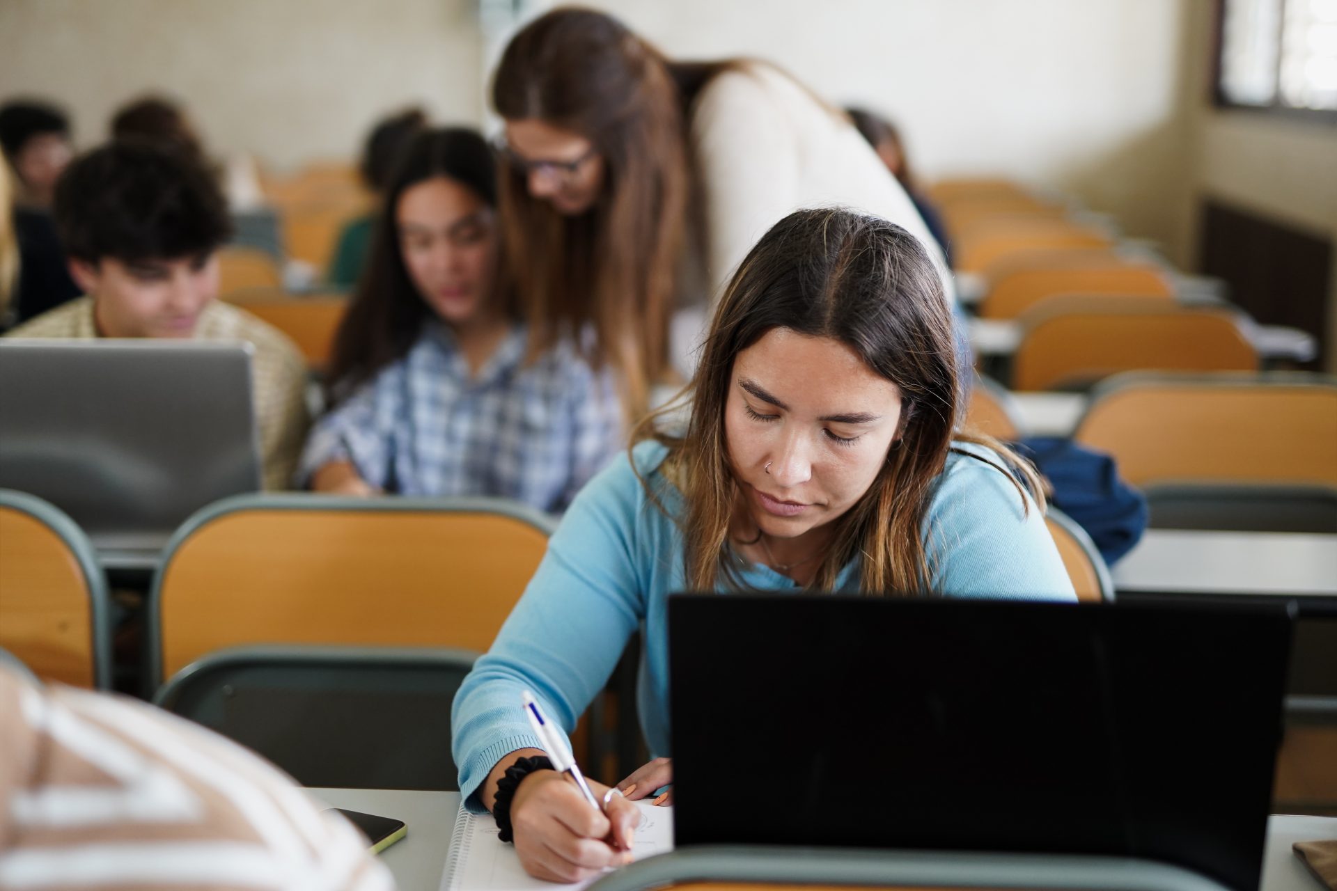 young students learing inside university class roo 2023 11 27 05 14 13 utc