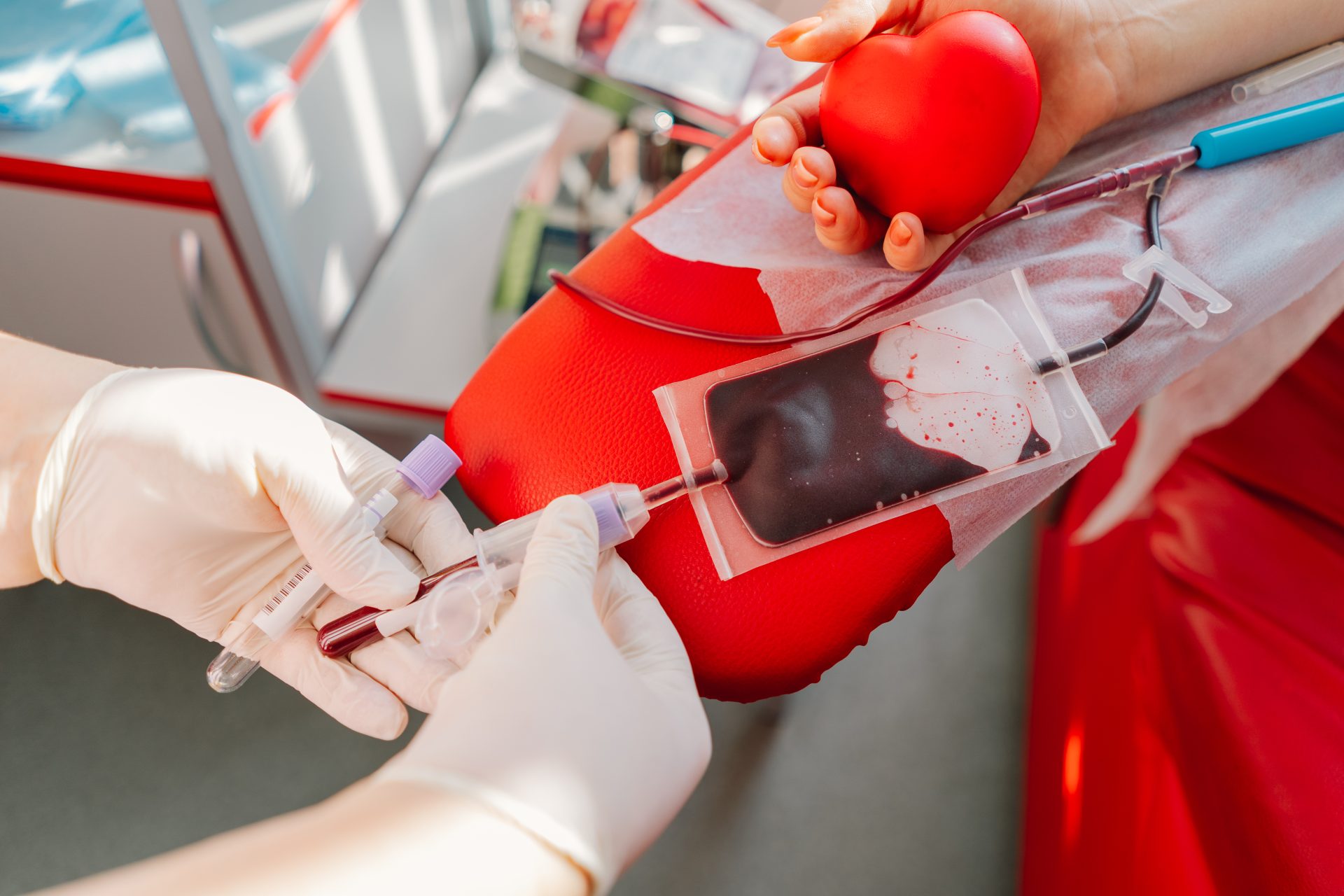 young woman making blood donation in hospital blo 2023 11 27 05 24 38 utc