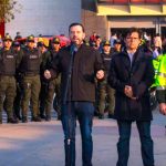 800 policias refuerzan seguridad en Bogota junto a drones y helicopteros