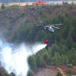 Fuerza Aeroespacial Colombiana apoyo el operativo contra incendio forestal en Cucunuba