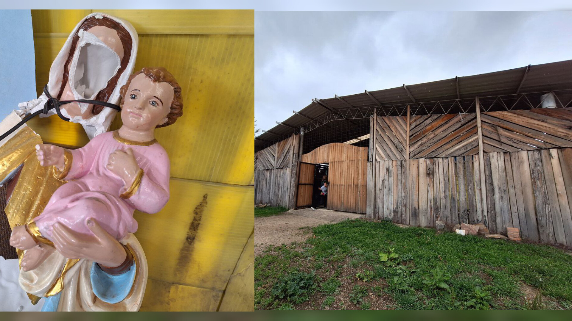 Vandalismo sacrilego en Zipaquira Capilla Nuestra Senora del Rosario profanada y saqueada