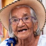 portrait of a smiling 95 year old peasant woman we 2023 11 27 05 27 07 utc