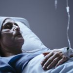 sick elderly woman with headscarf during chemother 2023 11 27 05 23 40 utc