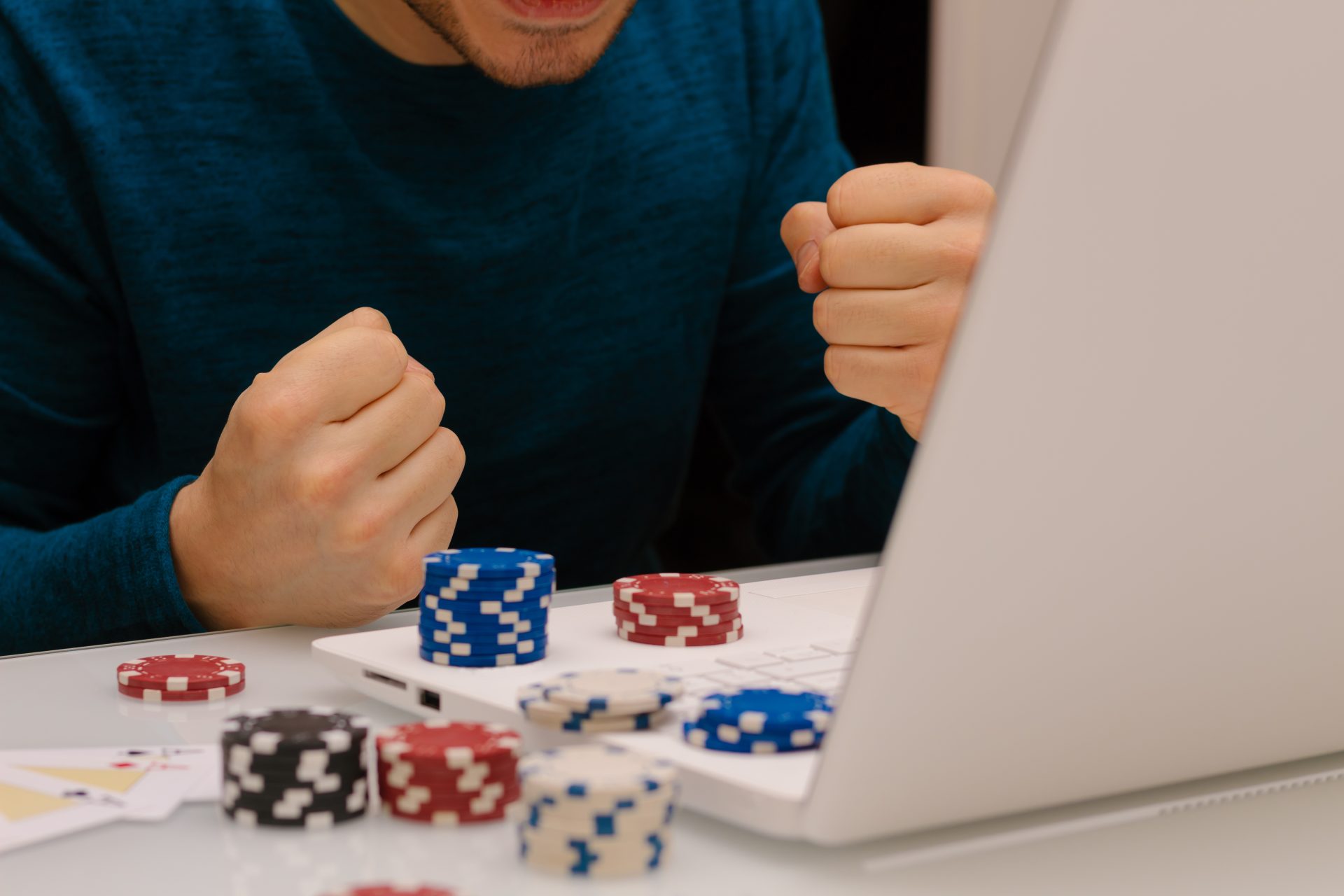 unrecognizable gamer man playing with his laptop f 2023 11 27 05 24 18 utc