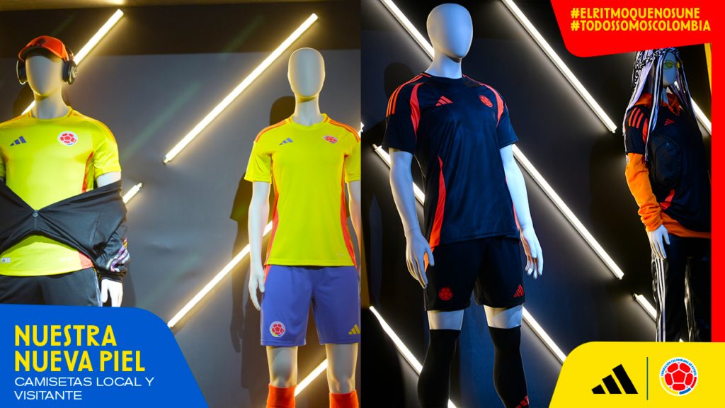 Presentadas las nuevas camisetas de la Seleccion Colombia en un tributo a la pasion nacional