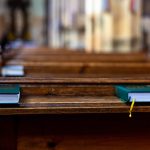 bible on a pew in a church 2023 11 27 05 05 38 utc