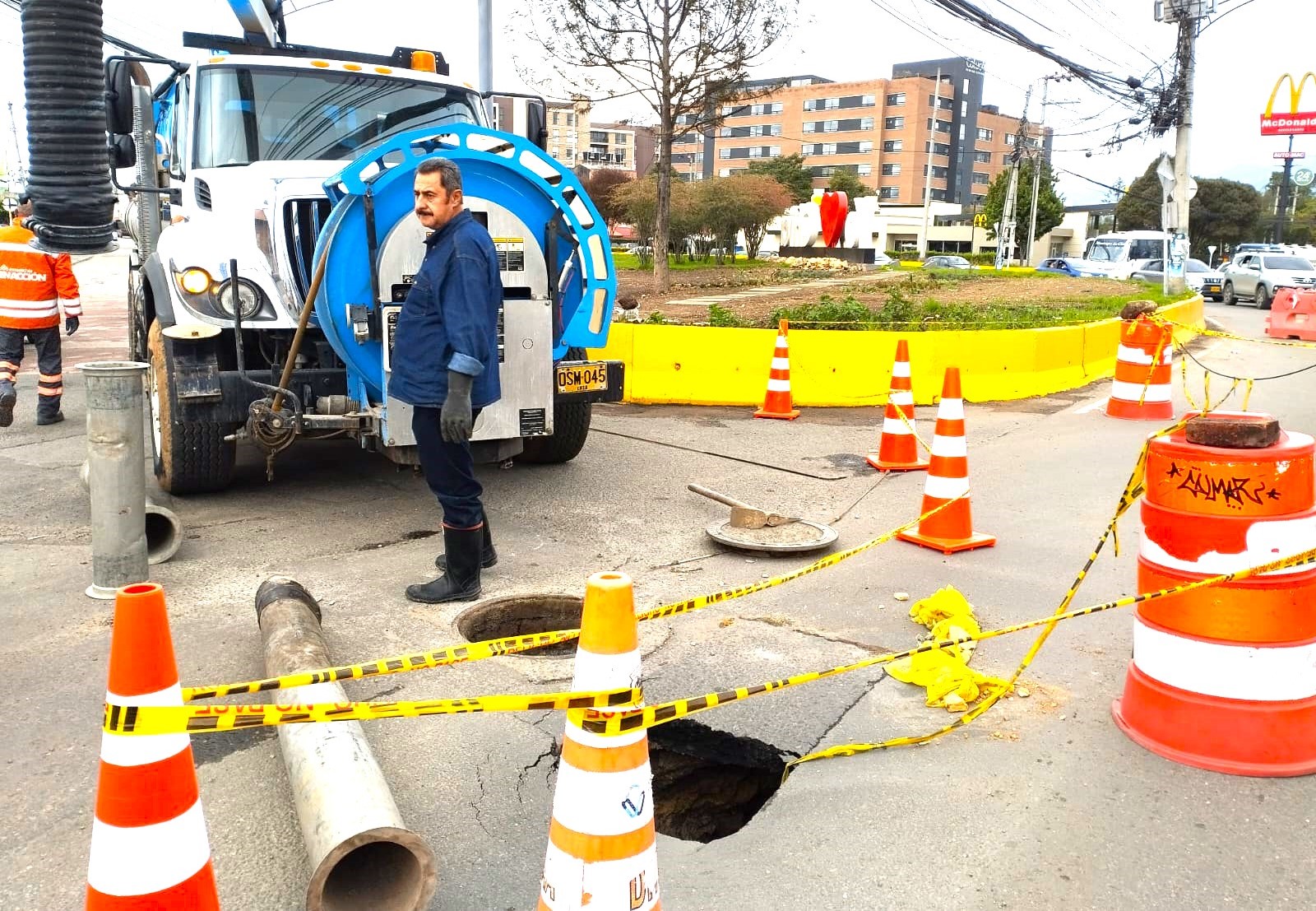 Aplazan restriccion vial en Chia debido a danos en la malla asfaltica