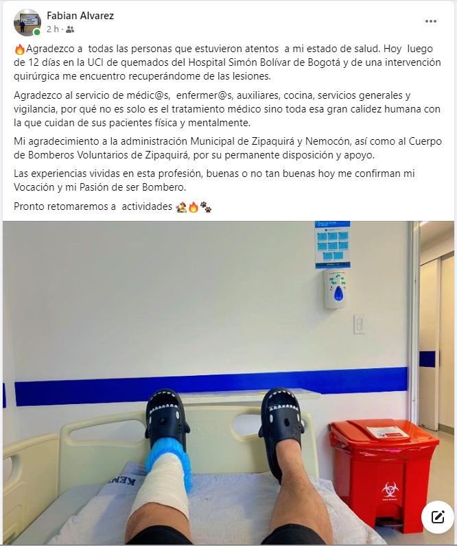 Recuperacion del Sargento de Bomberos Fabian Alvarez.1