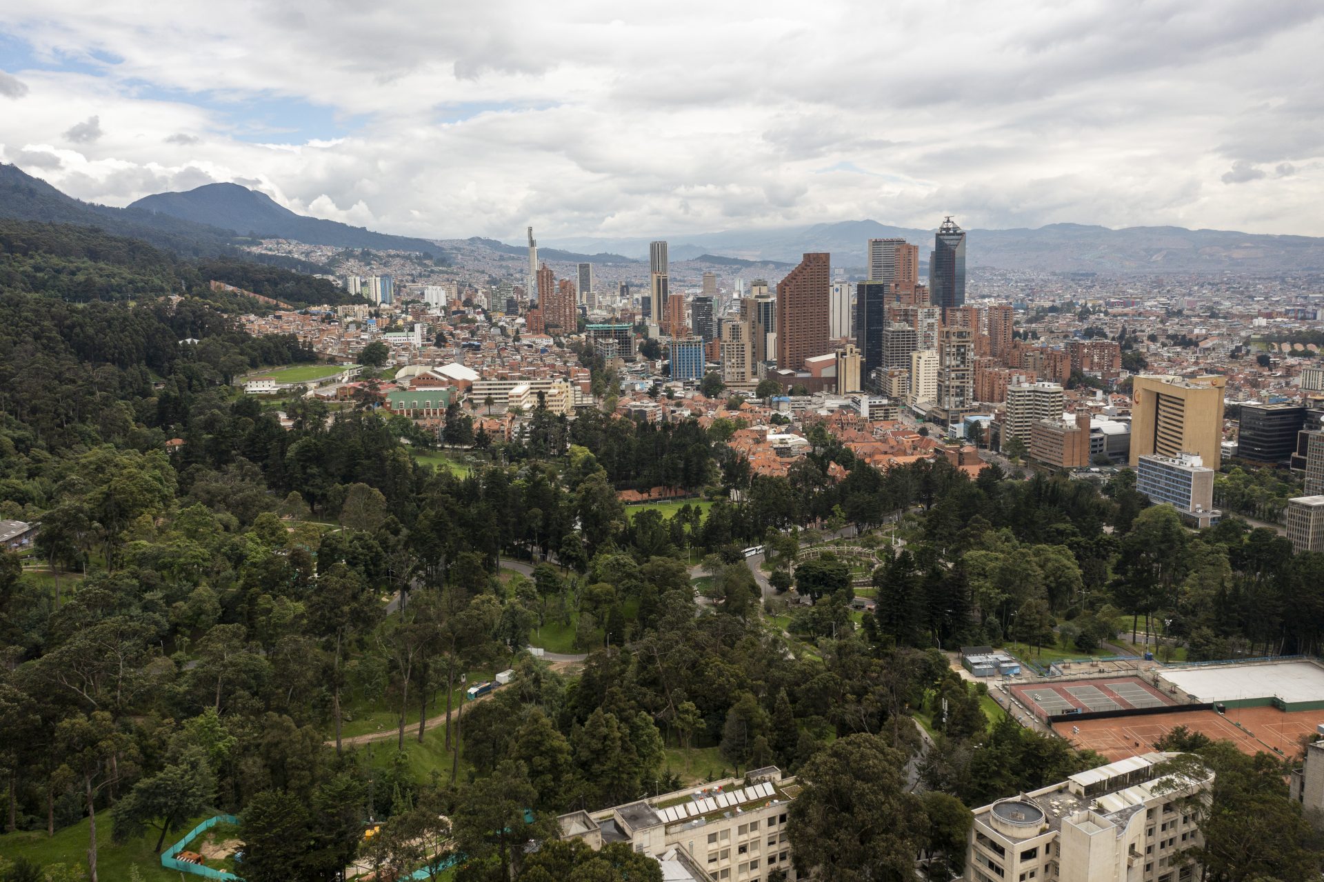 aerial view of the architecture in bogota colombi 2023 11 27 04 52 25 utc