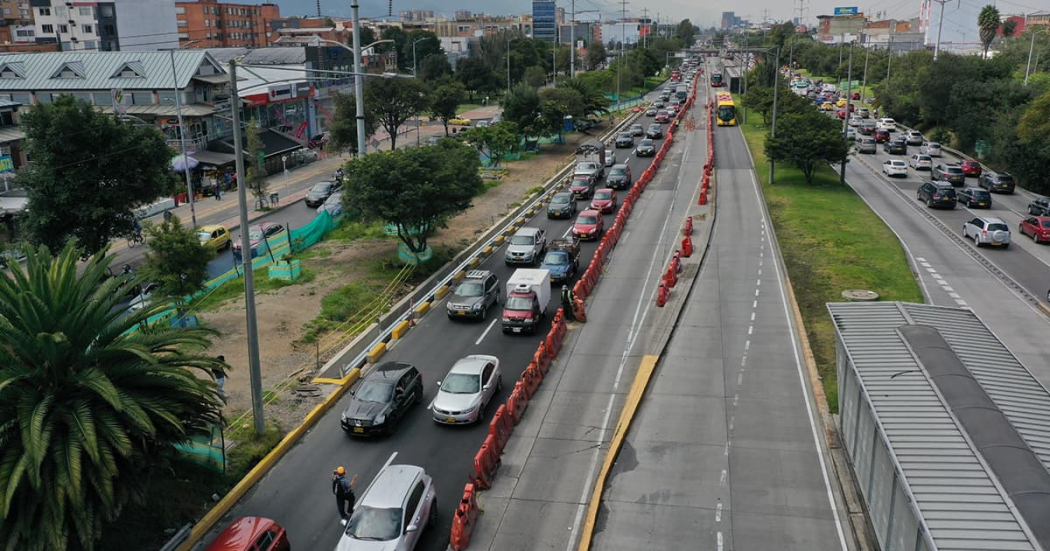 habilitado el carril central sentido sur norte de autopista norte con calle 146