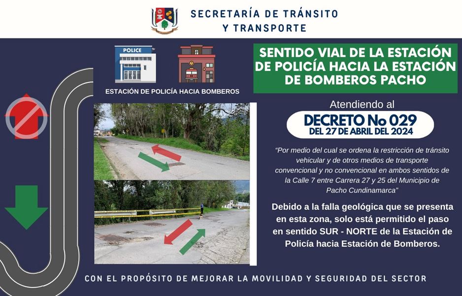 52805 por falla geologica solo se permite el paso sur