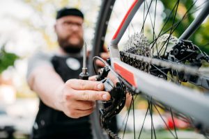 bicycle mechanic repair bike with broken shifter 2023 11 27 05 09 01 utc