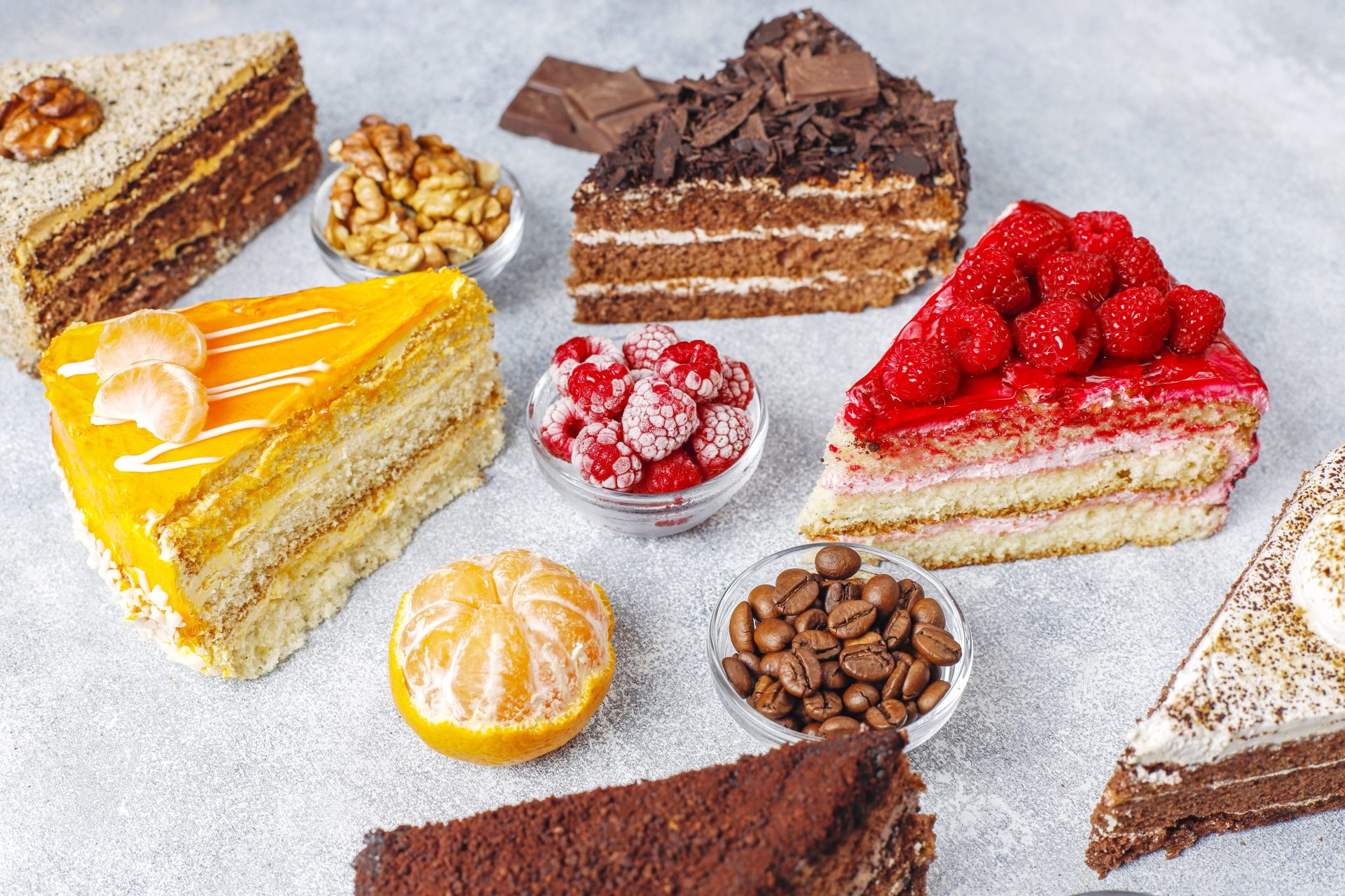 assortment of pieces of cake 2023 11 27 05 14 39 utc