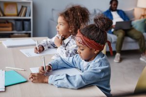 little girls studying at home 2023 11 27 05 27 56 utc