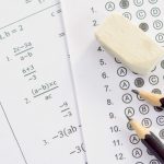 pencil and eraser on answer sheets or standardized 2023 11 27 05 05 58 utc