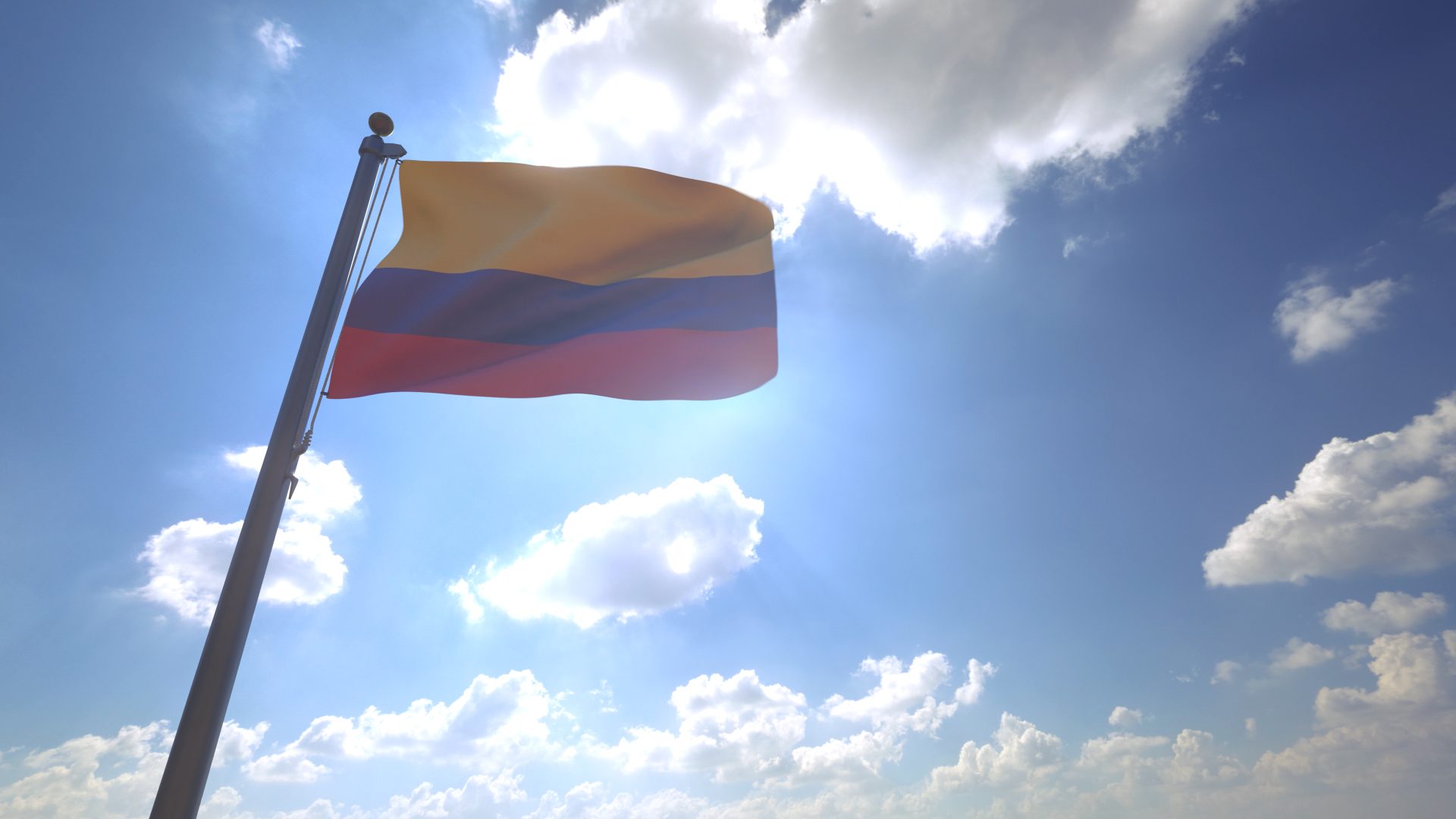 colombia flag on a pole 2023 11 27 05 22 25 utc
