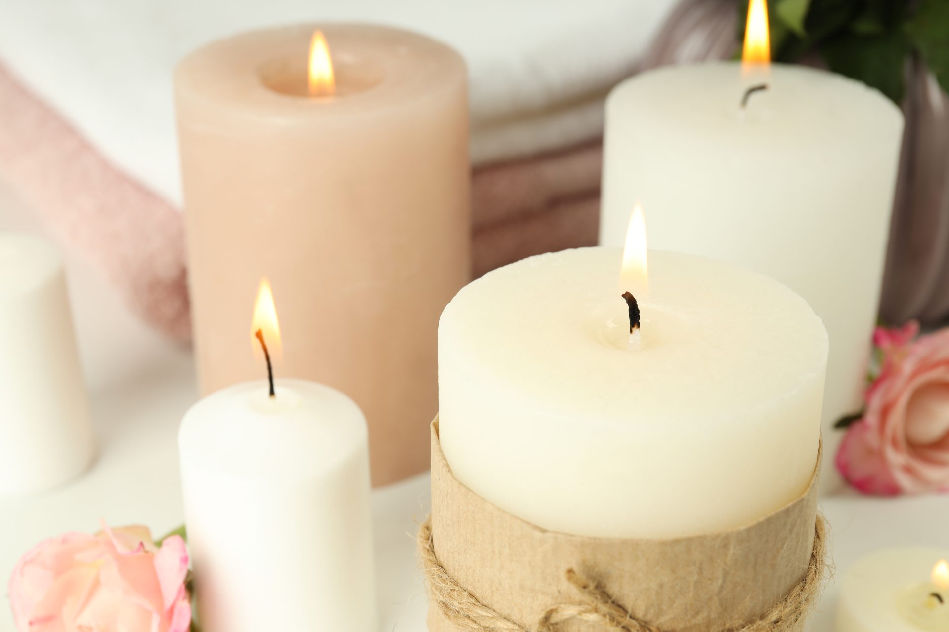 concept of relaxation with aroma candles close up 2023 11 27 05 33 04 utc