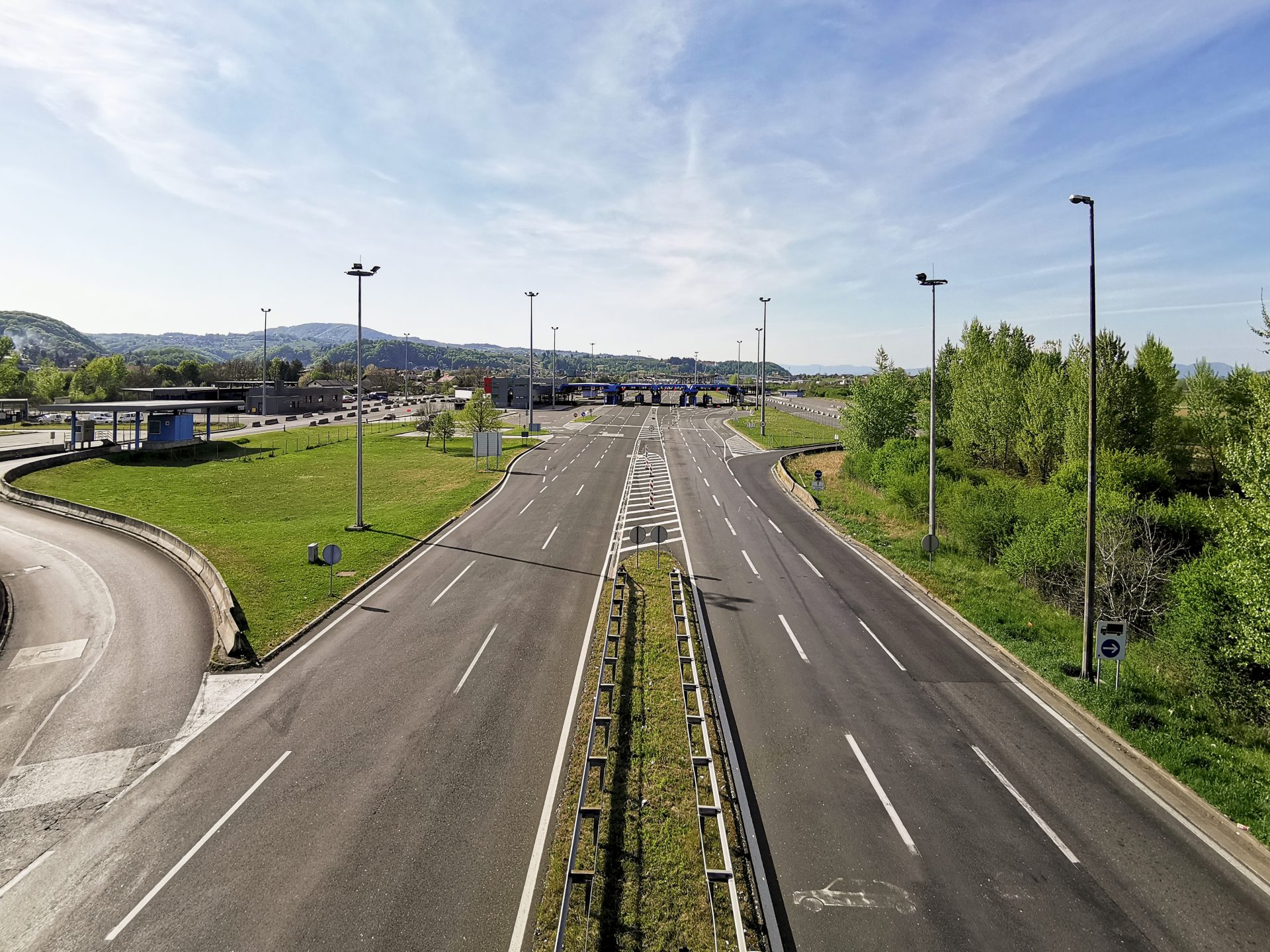 empty three lane motorway during covid epidemic an 2023 11 27 05 03 02 utc
