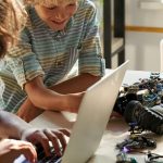 multiethnic schoolkids building robots at stem eng 2023 11 27 05 25 33 utc