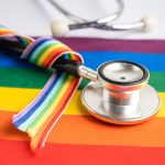 stethoscope on rainbow flag background symbol of 2023 11 27 04 54 00 utc