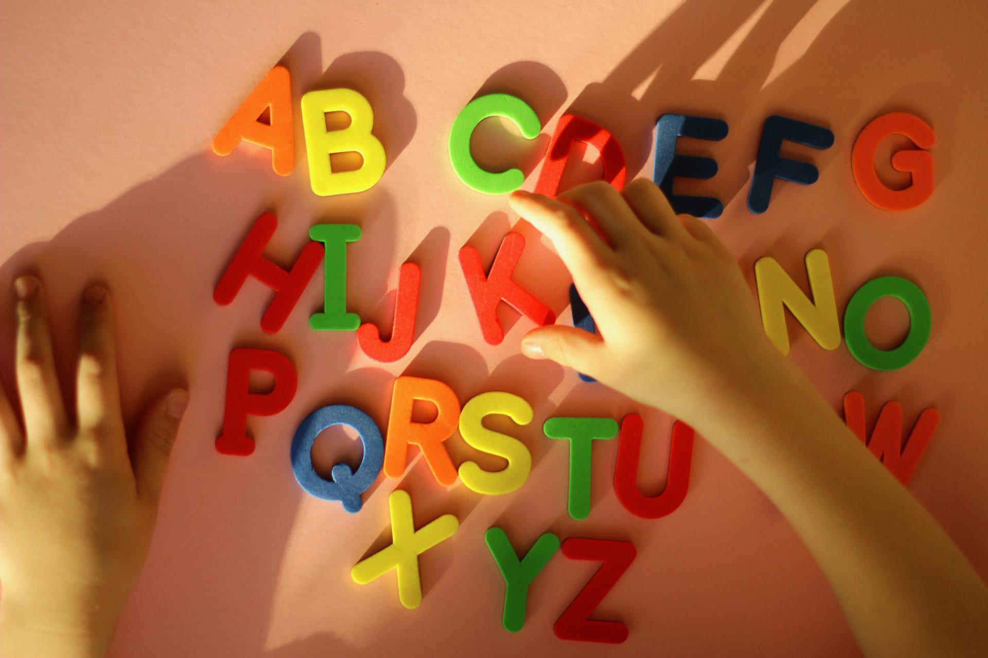 english alphabet kid playing alphabet letters 2023 11 27 05 31 29 utc