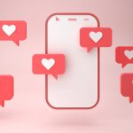smartphone and heart sign notification bubbles on 2023 11 27 04 56 02 utc