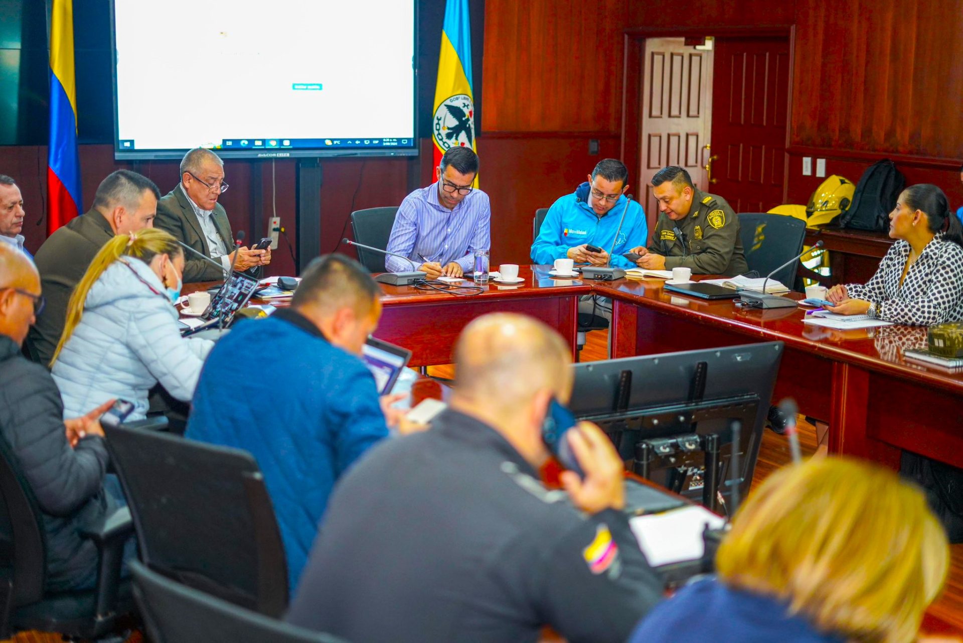 PMU en la Gobernacion de Cundinamarca activado por el paro camionero 1