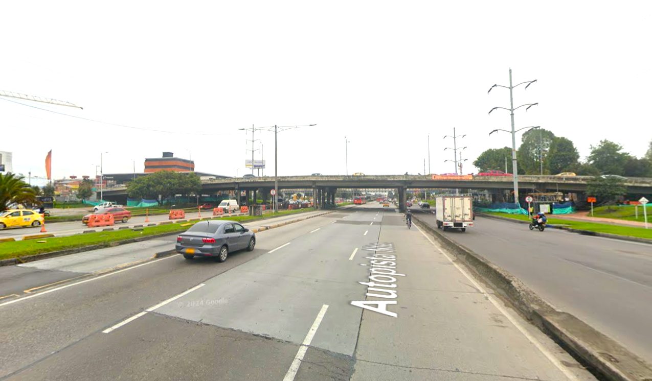 Cierre de un carril en la Av. Calle 134 con Autopista Norte durante un mes1