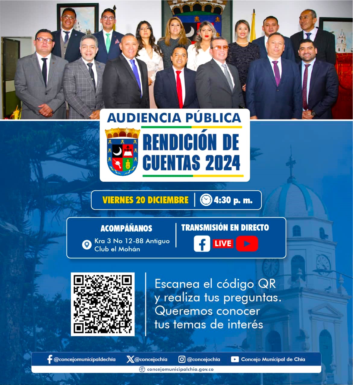 Concejo Municipal de Chia Audiencia Publica de Rendicion de Cuentas 20242