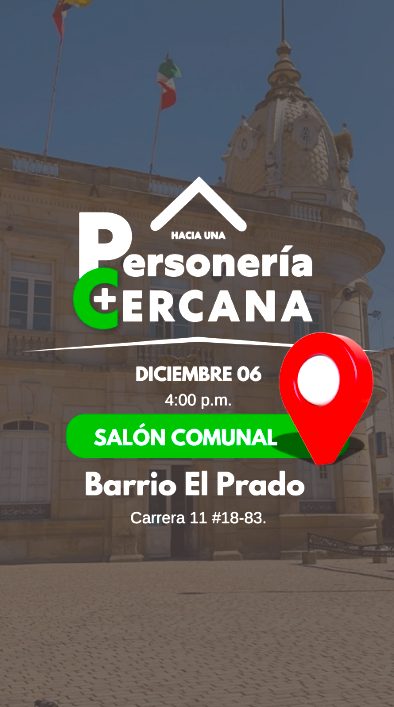 Personeria de Zipaquira Jornada juridica gratuita en barrio El Prado este 6 de diciembre2