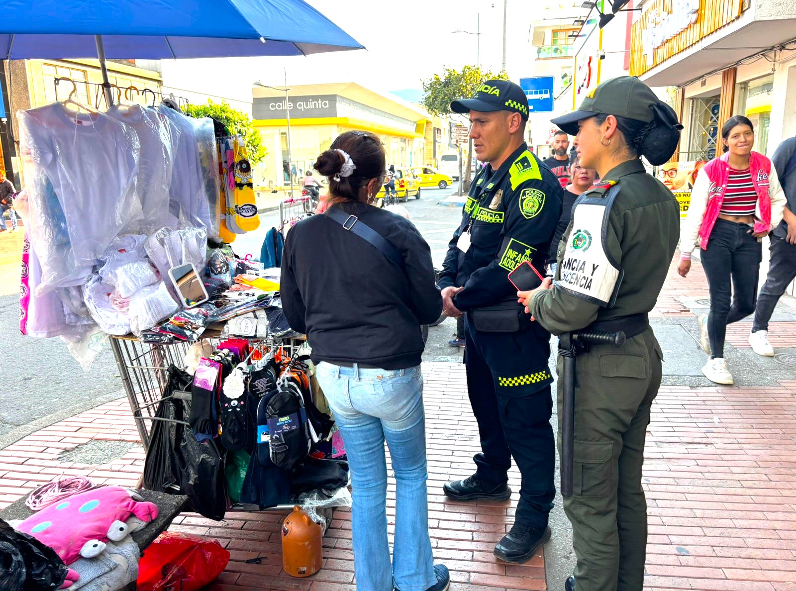 Policia de Infancia y Adolescencia lidero jornada contra el trabajo infantil en Zipaquira1