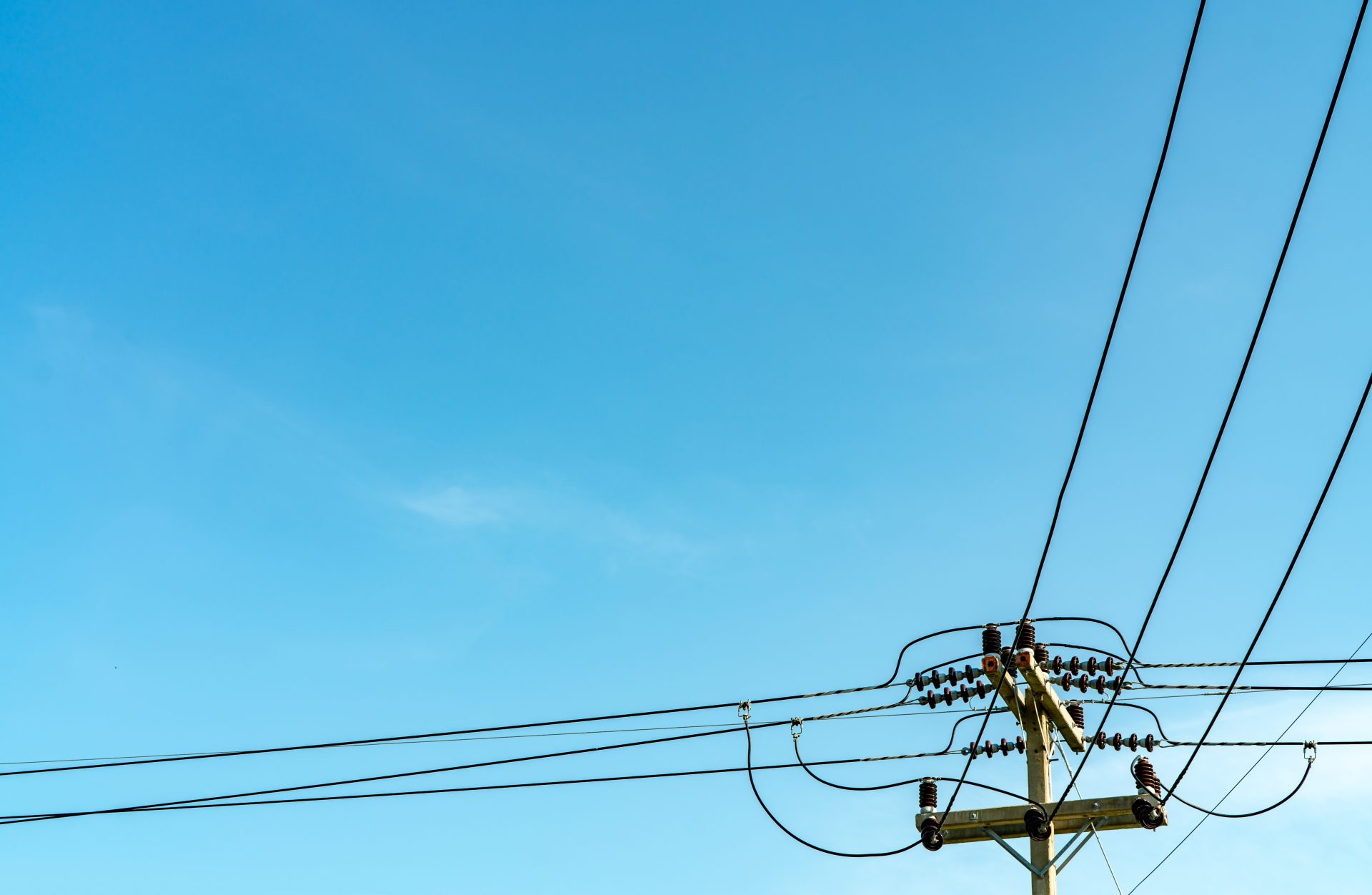 electric pole and blue sky power and energy thre 2025 01 29 04 38 48 utc