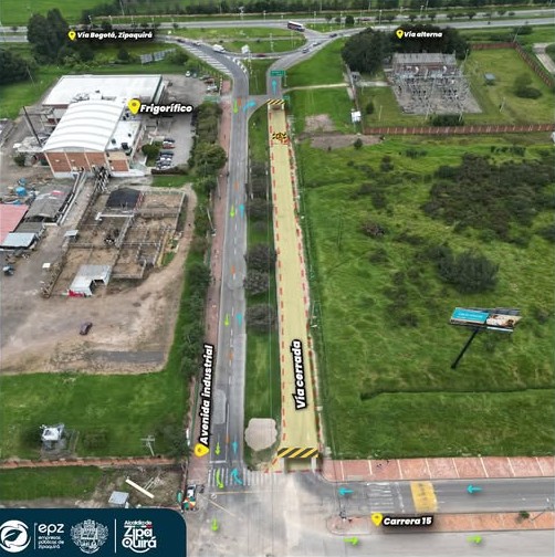 Trabajos de Alcantarillado en Zipaquira Cierre Temporal de la Avenida Industrial1