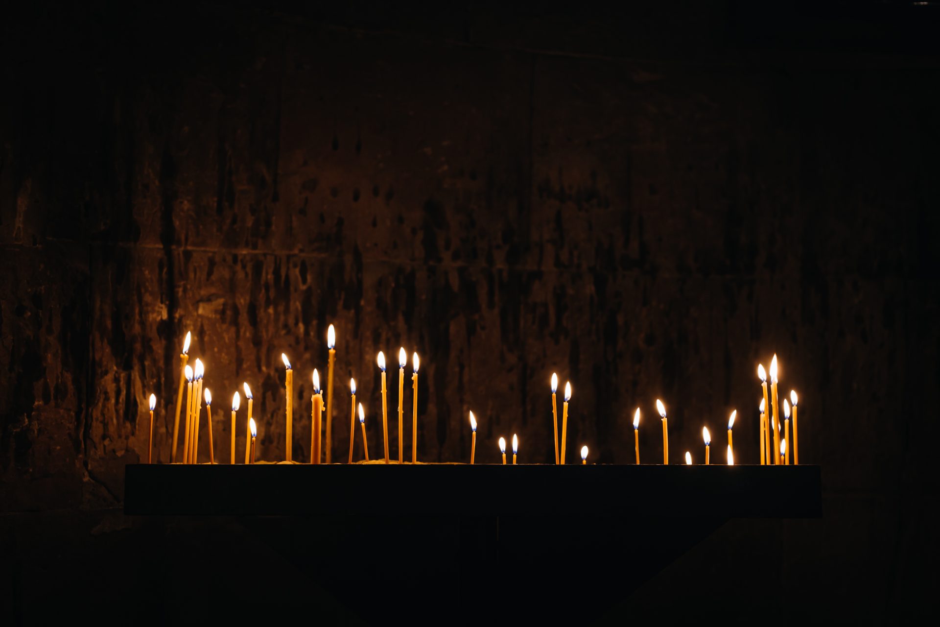 shot of group of lighted candles in church 2025 02 02 21 03 25 utc
