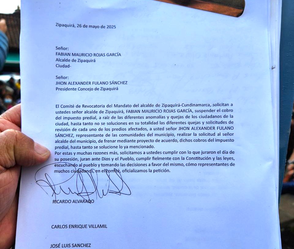 Ciudadanos de Zipaquira marcharon ante inconformidades con el impuesto predial2